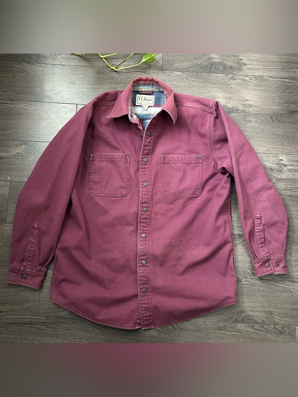 LL Bean Vintage Denim Chore Shirt